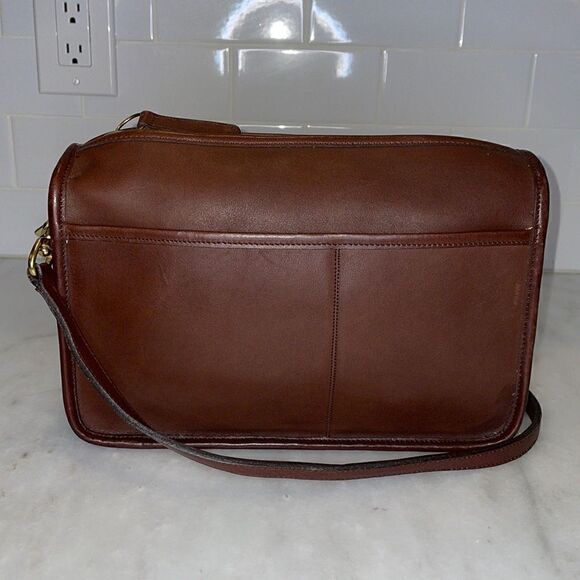 Coach Vintage Multi Compartment Leather Crossbody Bag - Picture 1 of 17